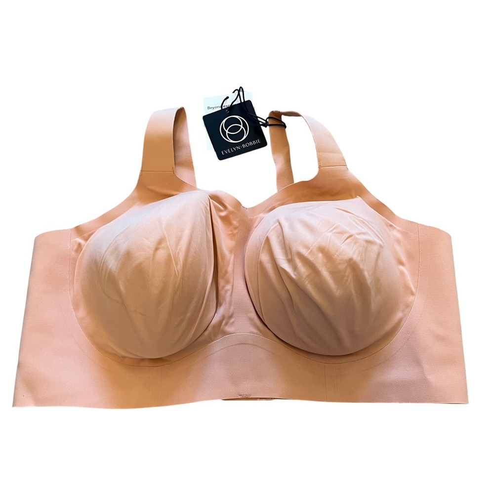 Evelyn Bobbie The Beyond Bra Peach Wireless Seamless Smoothing NWT 3XL